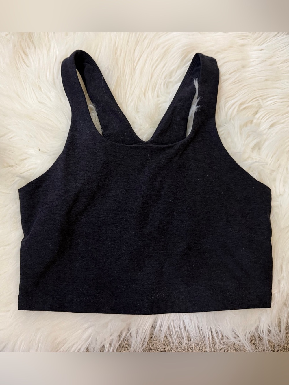 Zella Renew Melange Support Crop Tank